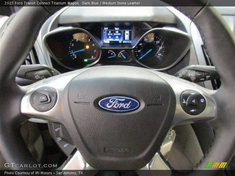 Dark Blue / Medium Stone Leather 2015 Ford Transit Connect Titanium Wagon