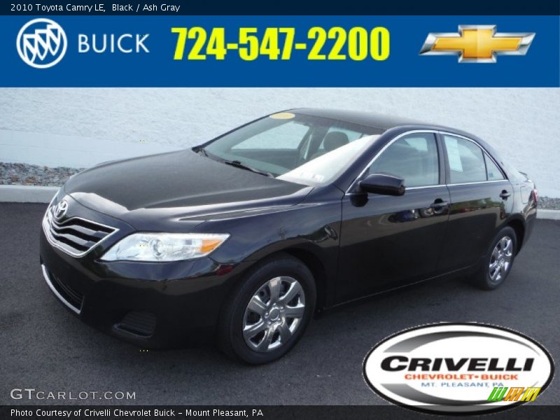 Black / Ash Gray 2010 Toyota Camry LE