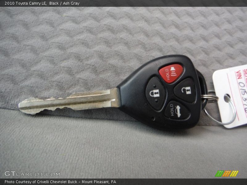 Black / Ash Gray 2010 Toyota Camry LE