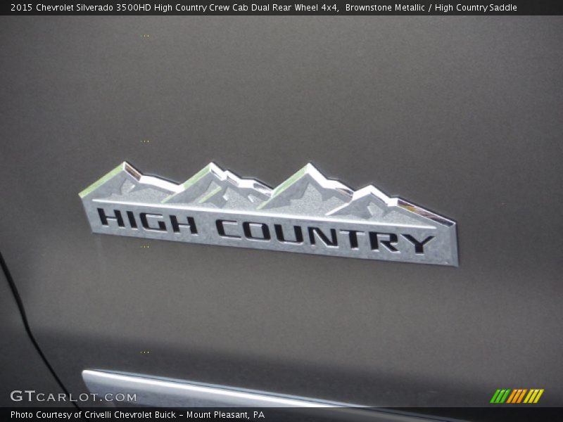 Brownstone Metallic / High Country Saddle 2015 Chevrolet Silverado 3500HD High Country Crew Cab Dual Rear Wheel 4x4