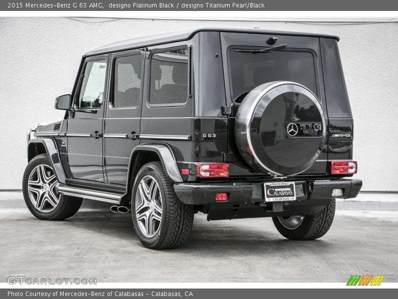 designo Platinum Black / designo Titanium Pearl/Black 2015 Mercedes-Benz G 63 AMG