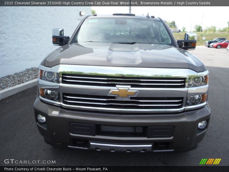 Brownstone Metallic / High Country Saddle 2015 Chevrolet Silverado 3500HD High Country Crew Cab Dual Rear Wheel 4x4