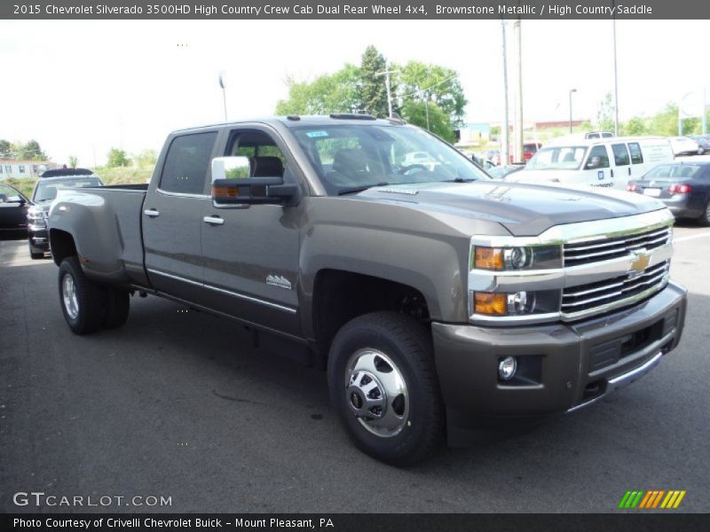 Brownstone Metallic / High Country Saddle 2015 Chevrolet Silverado 3500HD High Country Crew Cab Dual Rear Wheel 4x4