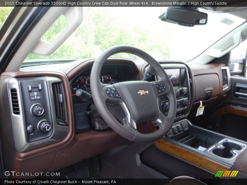 Brownstone Metallic / High Country Saddle 2015 Chevrolet Silverado 3500HD High Country Crew Cab Dual Rear Wheel 4x4