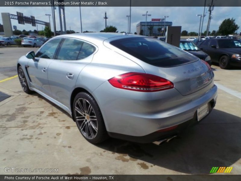 Rhodium Silver Metallic / Black 2015 Porsche Panamera S