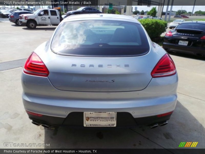 Rhodium Silver Metallic / Black 2015 Porsche Panamera S