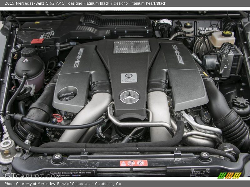  2015 G 63 AMG Engine - 5.5 Liter AMG biturbo DOHC 32-Valve VVT V8
