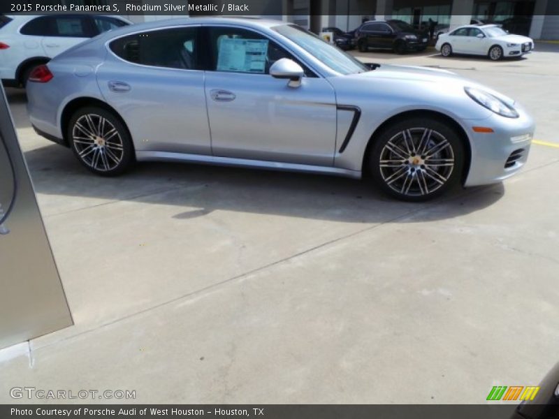 Rhodium Silver Metallic / Black 2015 Porsche Panamera S