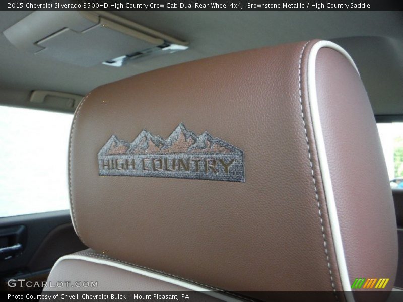 Brownstone Metallic / High Country Saddle 2015 Chevrolet Silverado 3500HD High Country Crew Cab Dual Rear Wheel 4x4