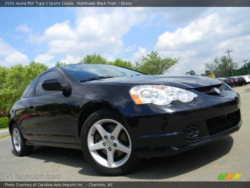 Nighthawk Black Pearl / Ebony 2003 Acura RSX Type S Sports Coupe