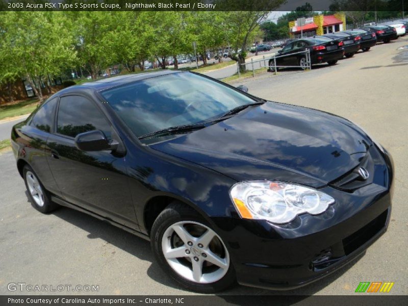 Nighthawk Black Pearl / Ebony 2003 Acura RSX Type S Sports Coupe