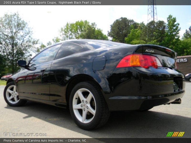 Nighthawk Black Pearl / Ebony 2003 Acura RSX Type S Sports Coupe