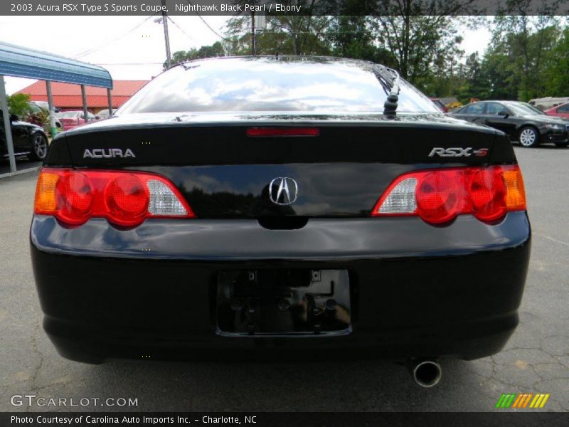 Nighthawk Black Pearl / Ebony 2003 Acura RSX Type S Sports Coupe