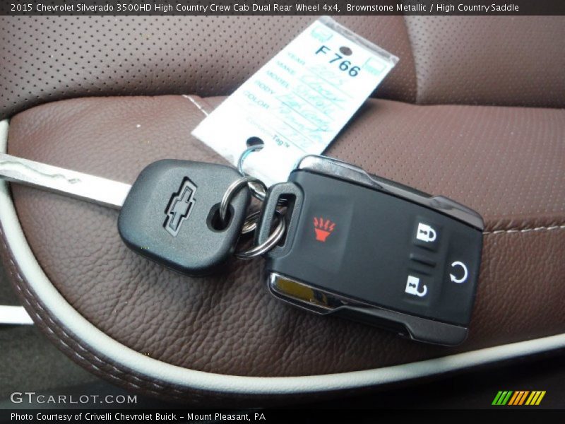 Brownstone Metallic / High Country Saddle 2015 Chevrolet Silverado 3500HD High Country Crew Cab Dual Rear Wheel 4x4