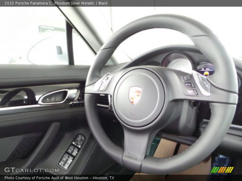 Rhodium Silver Metallic / Black 2015 Porsche Panamera S