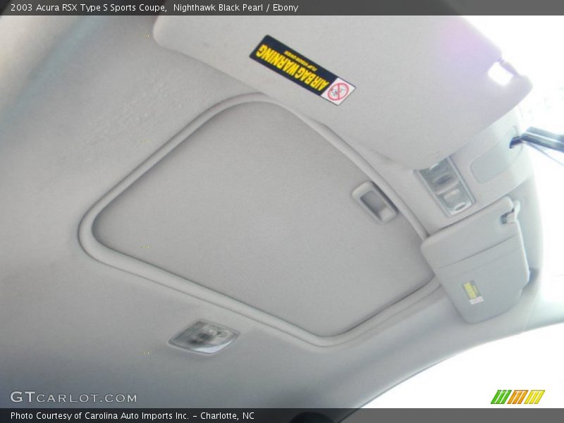 Nighthawk Black Pearl / Ebony 2003 Acura RSX Type S Sports Coupe