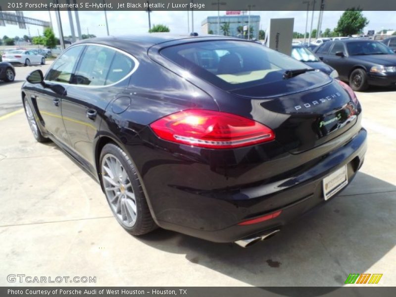 Jet Black Metallic / Luxor Beige 2015 Porsche Panamera S E-Hybrid