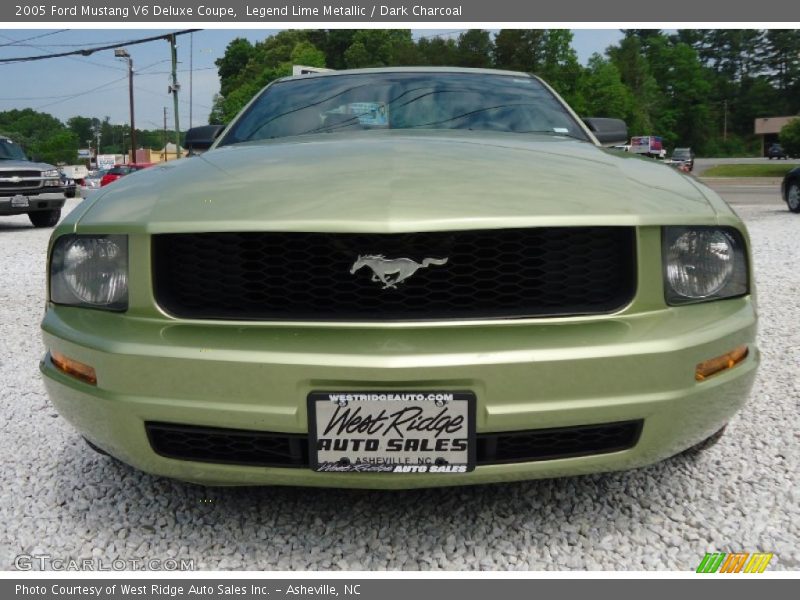 Legend Lime Metallic / Dark Charcoal 2005 Ford Mustang V6 Deluxe Coupe