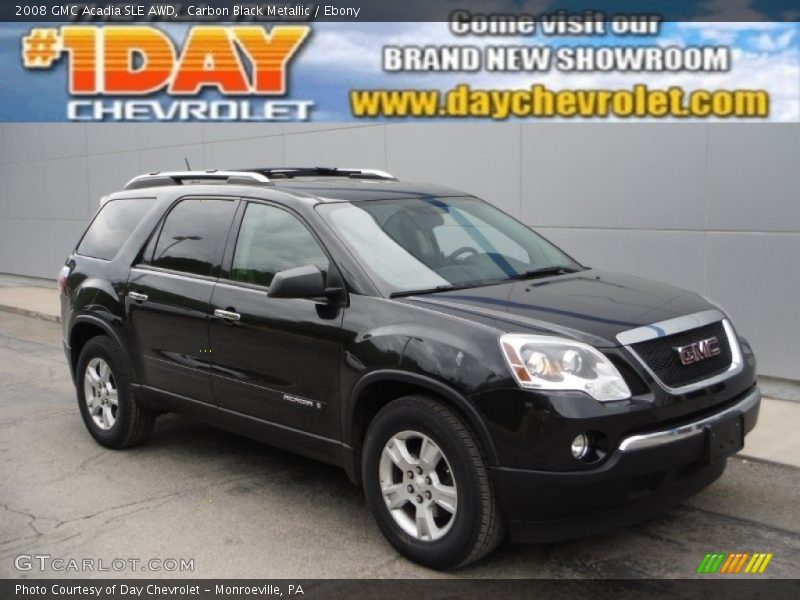 Carbon Black Metallic / Ebony 2008 GMC Acadia SLE AWD