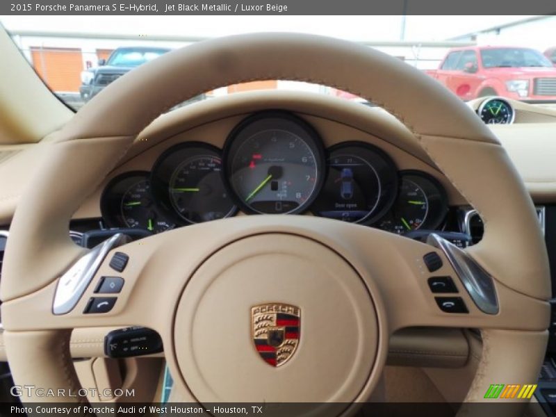 Jet Black Metallic / Luxor Beige 2015 Porsche Panamera S E-Hybrid
