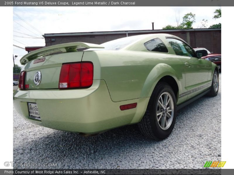 Legend Lime Metallic / Dark Charcoal 2005 Ford Mustang V6 Deluxe Coupe