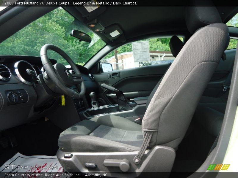Legend Lime Metallic / Dark Charcoal 2005 Ford Mustang V6 Deluxe Coupe