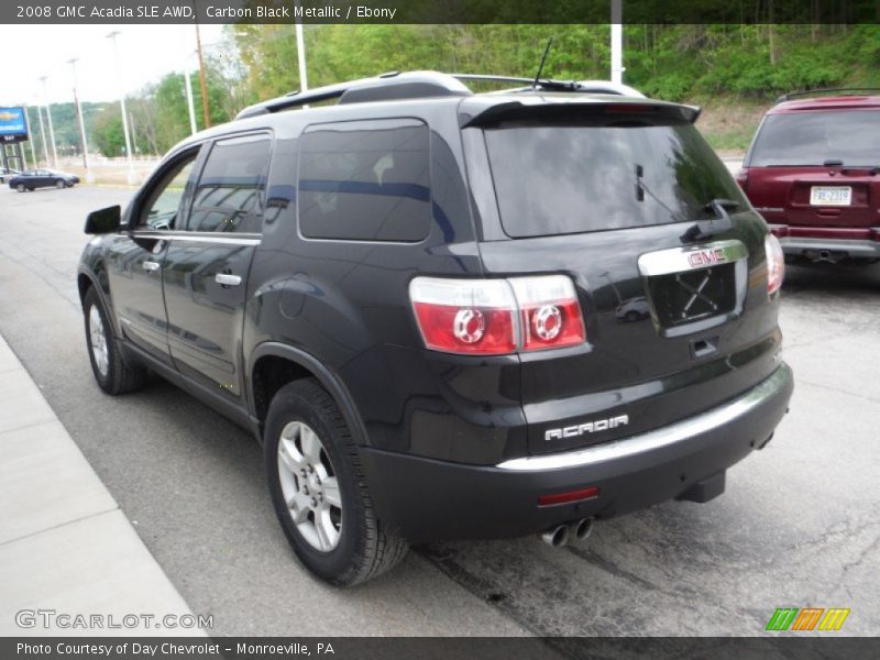 Carbon Black Metallic / Ebony 2008 GMC Acadia SLE AWD