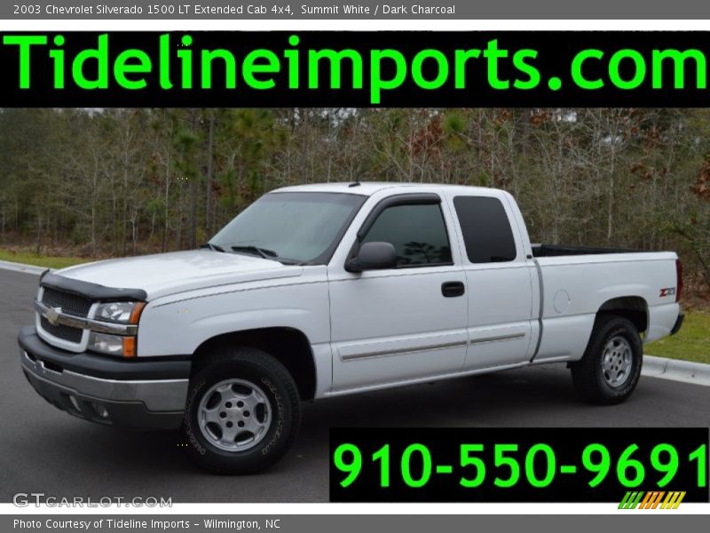 Summit White / Dark Charcoal 2003 Chevrolet Silverado 1500 LT Extended Cab 4x4
