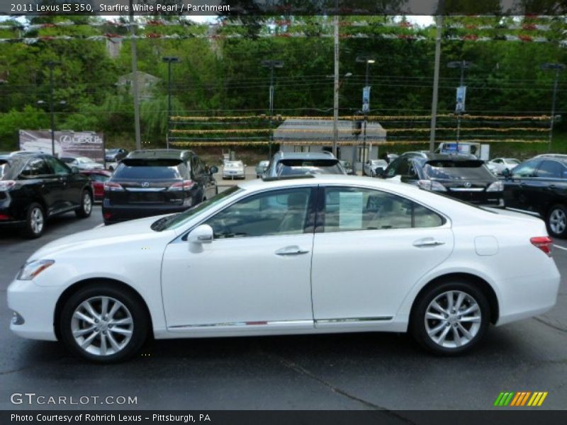 Starfire White Pearl / Parchment 2011 Lexus ES 350