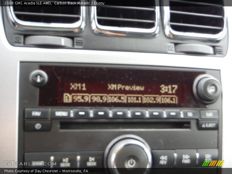 Carbon Black Metallic / Ebony 2008 GMC Acadia SLE AWD