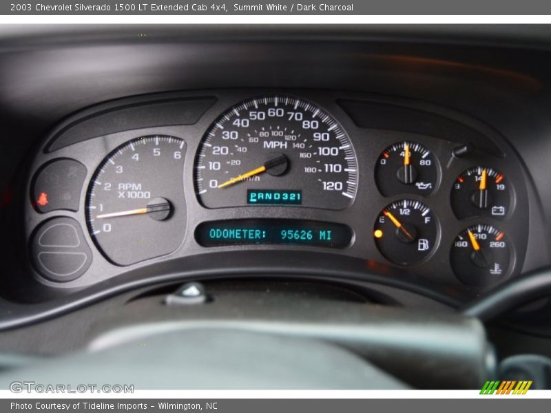 Summit White / Dark Charcoal 2003 Chevrolet Silverado 1500 LT Extended Cab 4x4