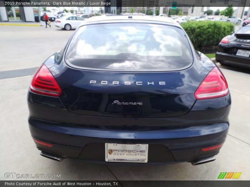 Dark Blue Metallic / Luxor Beige 2015 Porsche Panamera