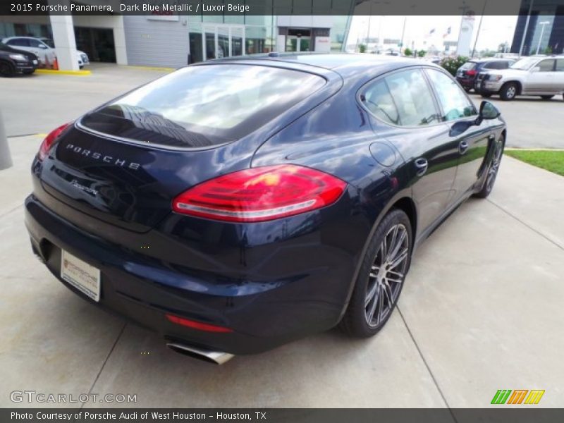 Dark Blue Metallic / Luxor Beige 2015 Porsche Panamera