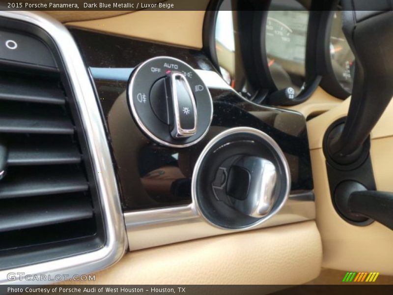 Dark Blue Metallic / Luxor Beige 2015 Porsche Panamera