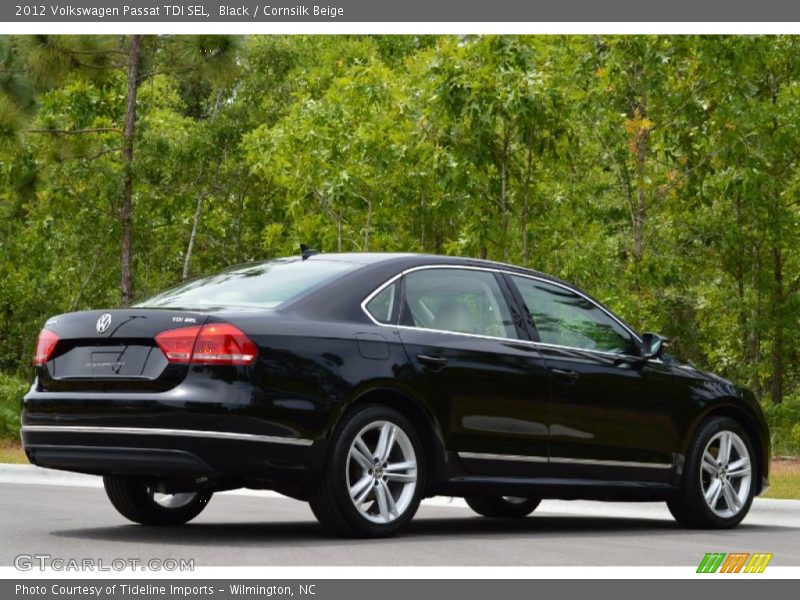 Black / Cornsilk Beige 2012 Volkswagen Passat TDI SEL