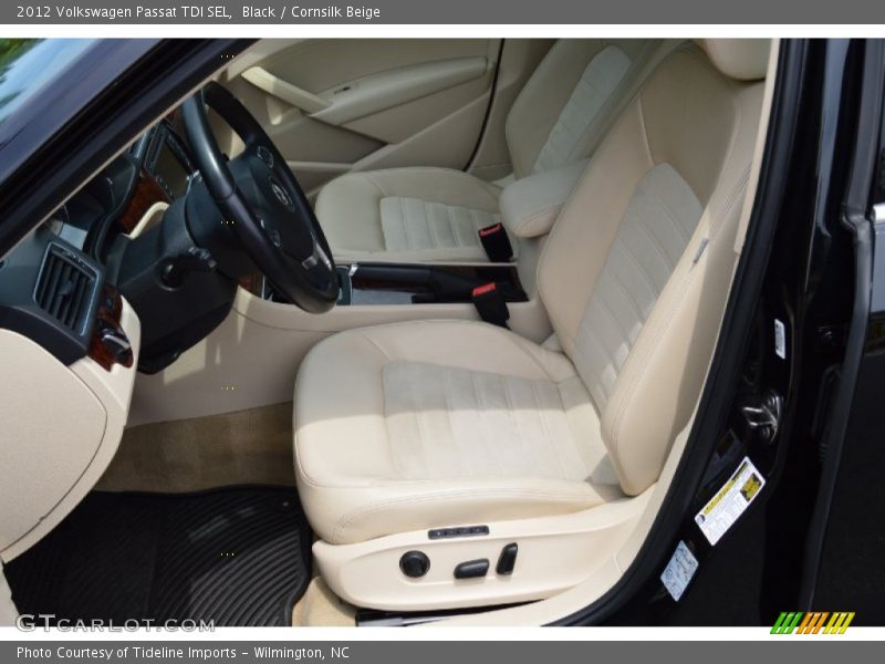 Black / Cornsilk Beige 2012 Volkswagen Passat TDI SEL