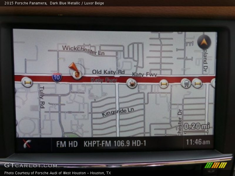 Navigation of 2015 Panamera 