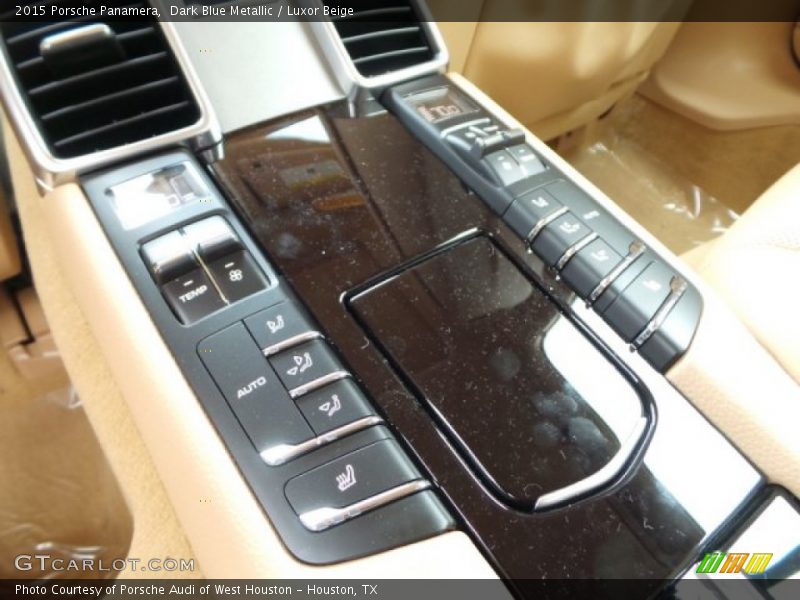 Dark Blue Metallic / Luxor Beige 2015 Porsche Panamera