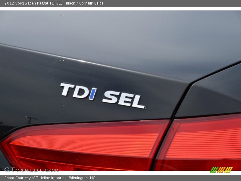 Black / Cornsilk Beige 2012 Volkswagen Passat TDI SEL