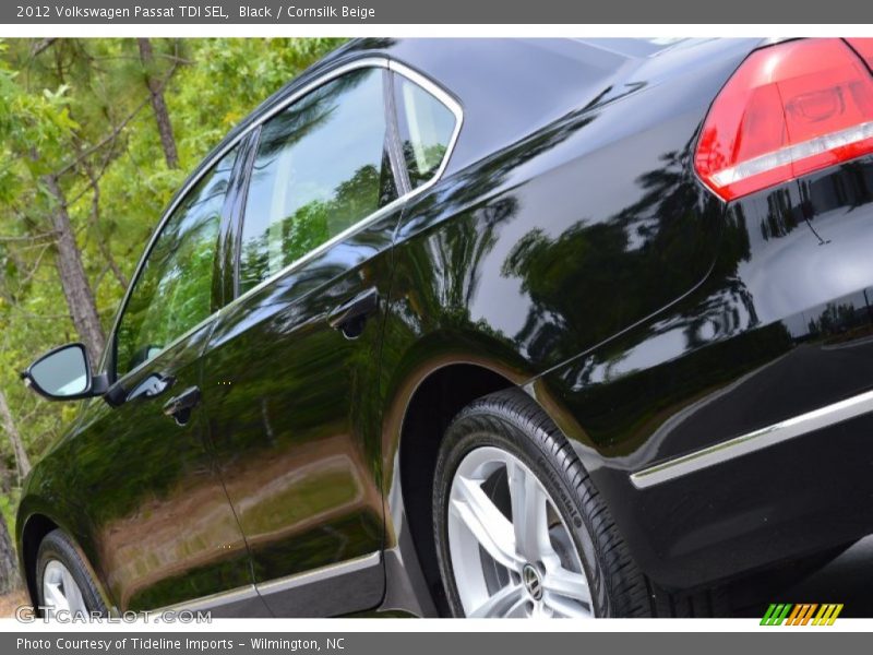 Black / Cornsilk Beige 2012 Volkswagen Passat TDI SEL