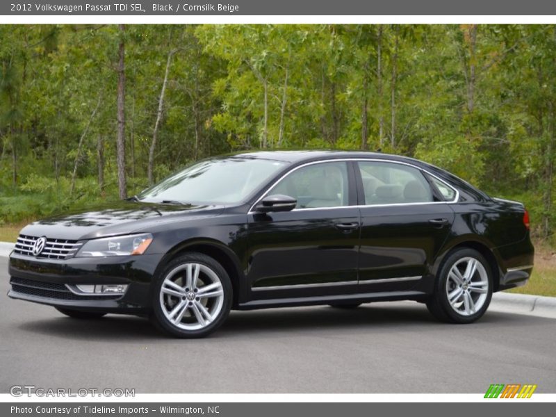 Black / Cornsilk Beige 2012 Volkswagen Passat TDI SEL