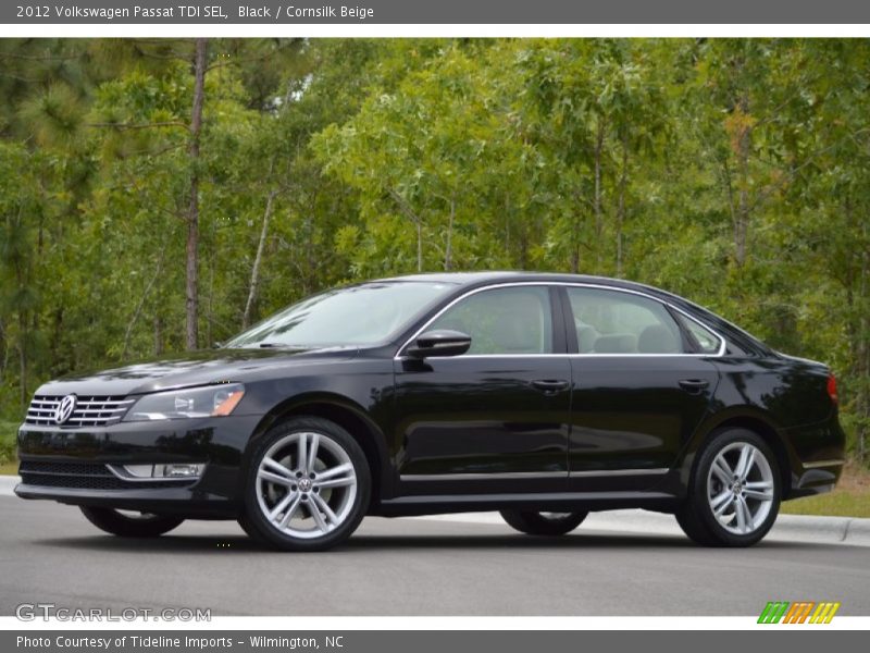 Black / Cornsilk Beige 2012 Volkswagen Passat TDI SEL