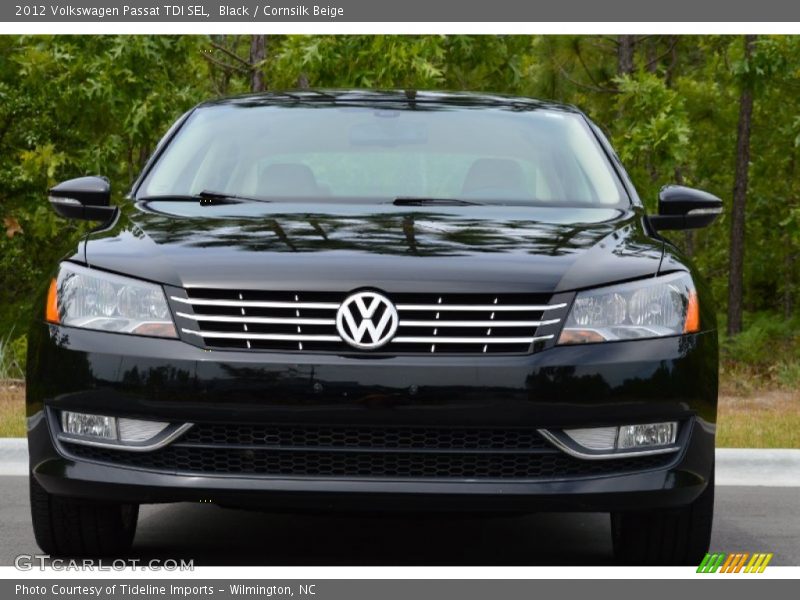 Black / Cornsilk Beige 2012 Volkswagen Passat TDI SEL