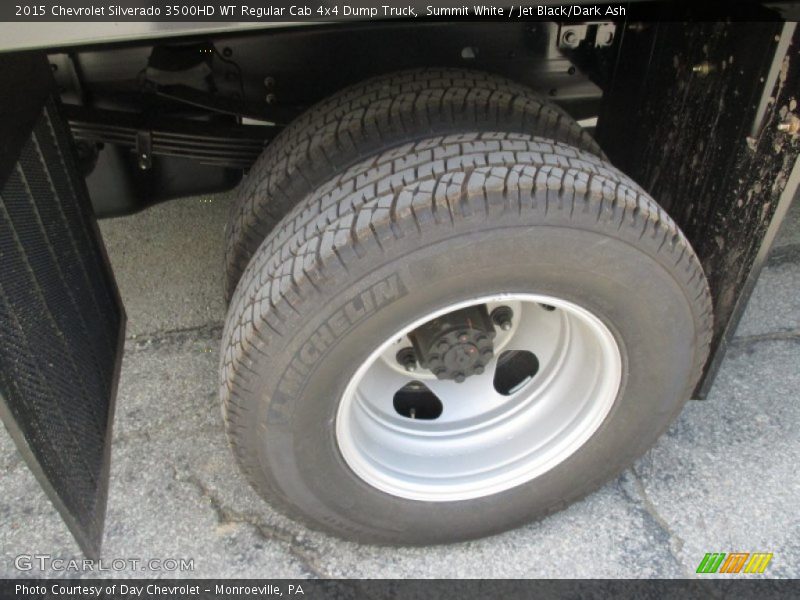 Summit White / Jet Black/Dark Ash 2015 Chevrolet Silverado 3500HD WT Regular Cab 4x4 Dump Truck
