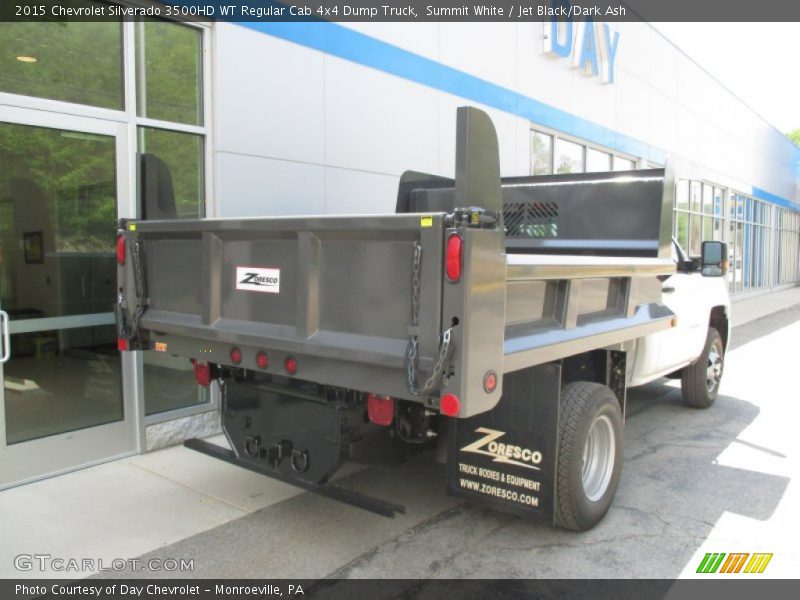 Summit White / Jet Black/Dark Ash 2015 Chevrolet Silverado 3500HD WT Regular Cab 4x4 Dump Truck