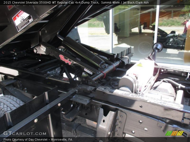 Summit White / Jet Black/Dark Ash 2015 Chevrolet Silverado 3500HD WT Regular Cab 4x4 Dump Truck