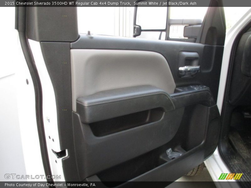 Summit White / Jet Black/Dark Ash 2015 Chevrolet Silverado 3500HD WT Regular Cab 4x4 Dump Truck