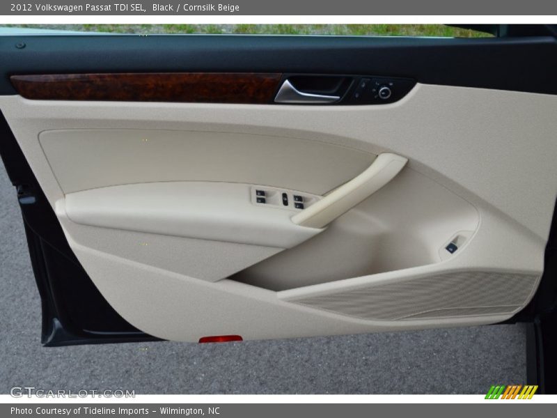 Black / Cornsilk Beige 2012 Volkswagen Passat TDI SEL