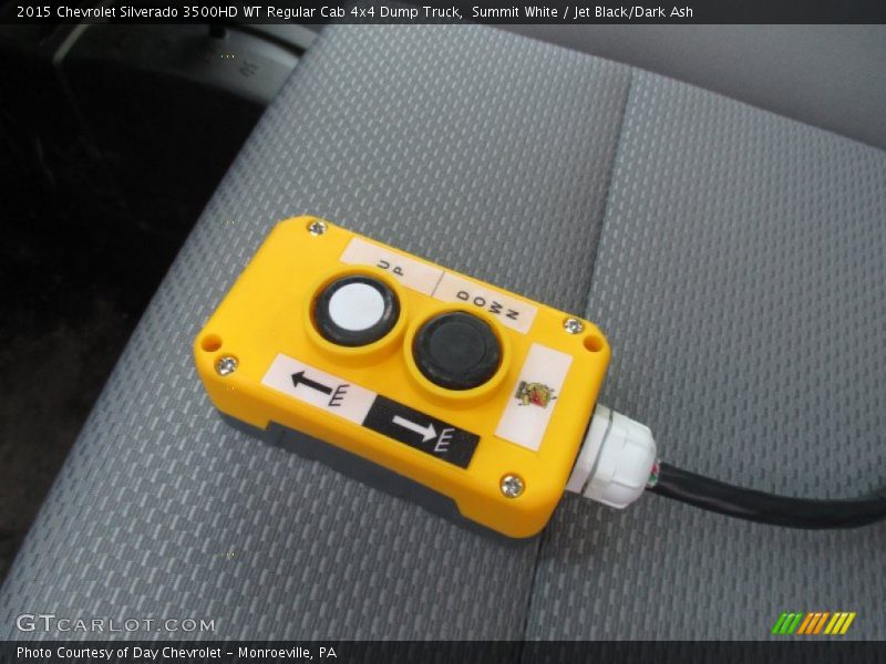 Summit White / Jet Black/Dark Ash 2015 Chevrolet Silverado 3500HD WT Regular Cab 4x4 Dump Truck