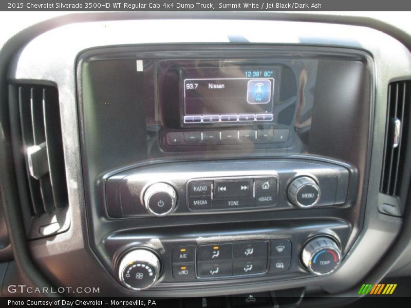 Summit White / Jet Black/Dark Ash 2015 Chevrolet Silverado 3500HD WT Regular Cab 4x4 Dump Truck